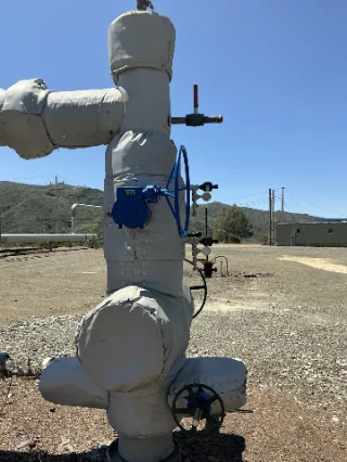 Geothermal master valve installation